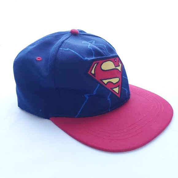 Superman Snapback Adjustable Cap Red and Blue - Picture 2 of 7
